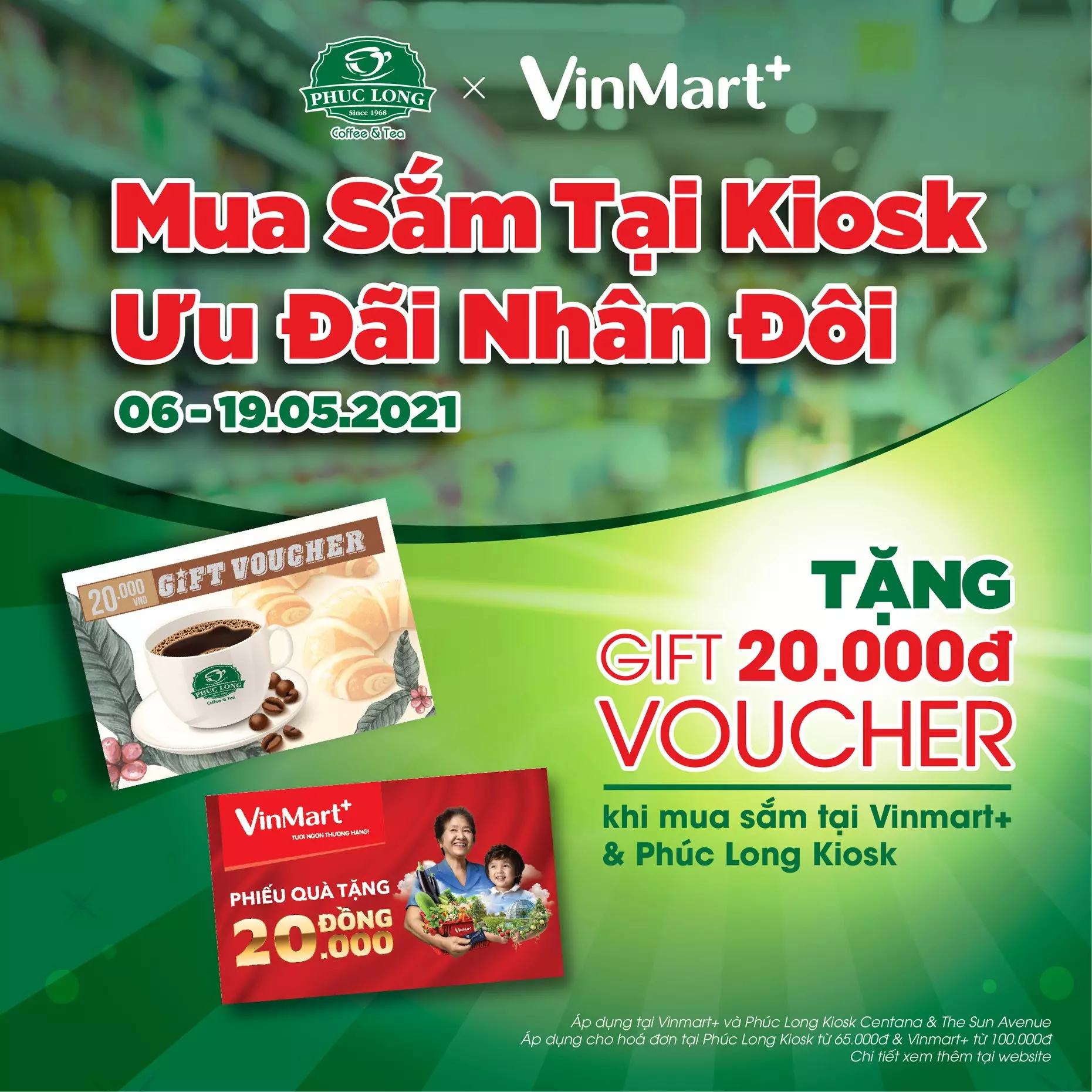 chương trình ưu đãi kiosk phúc long