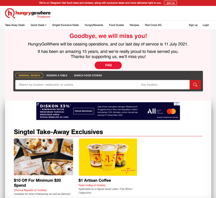 hungrygowhere tạm dừng