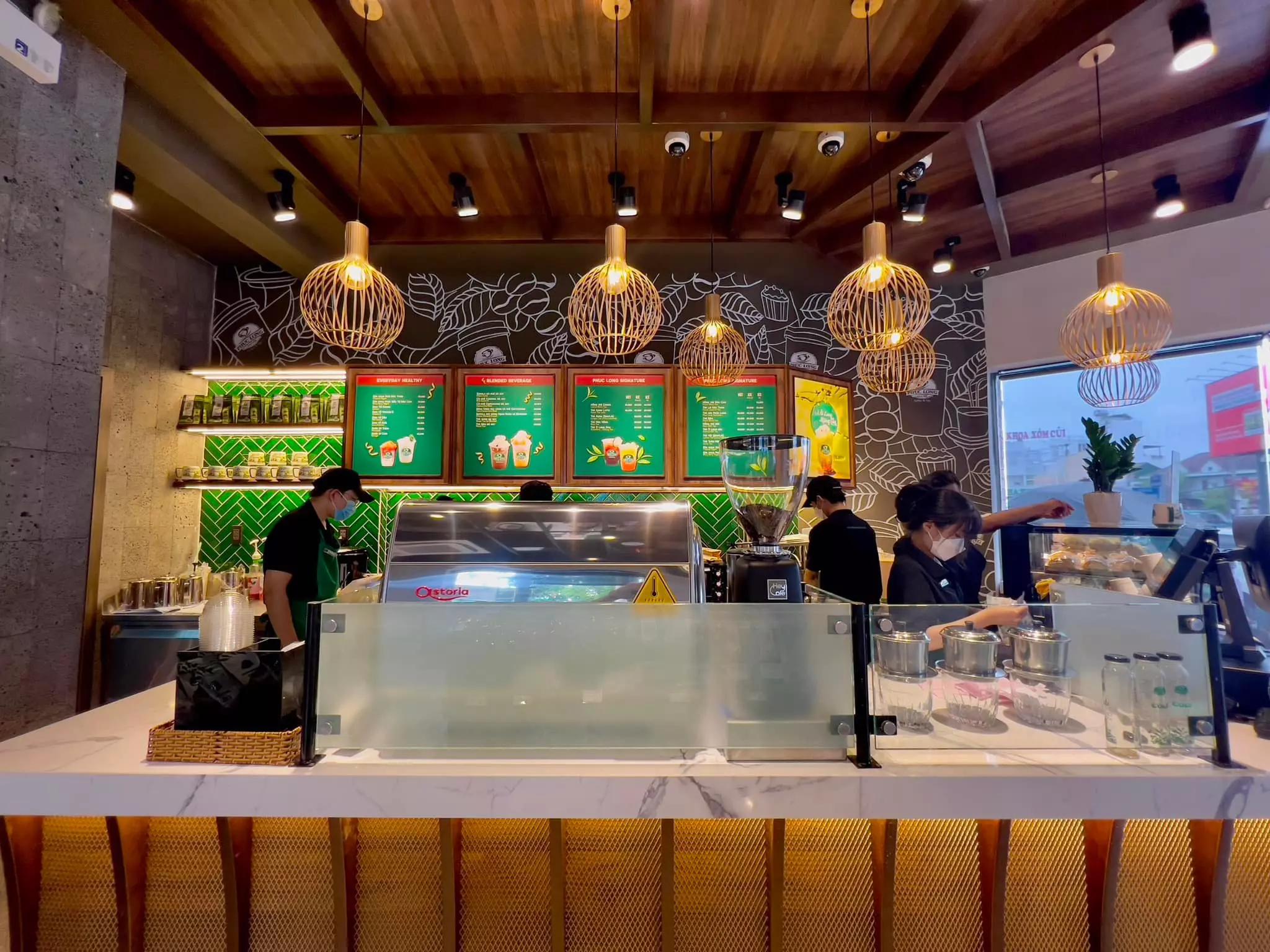 quầy order phúc long