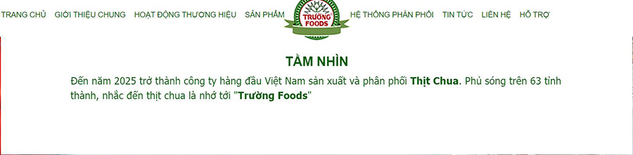 tam-nhin-thit-chua-truong-foods tầm nhìn thịt chua trường foods
