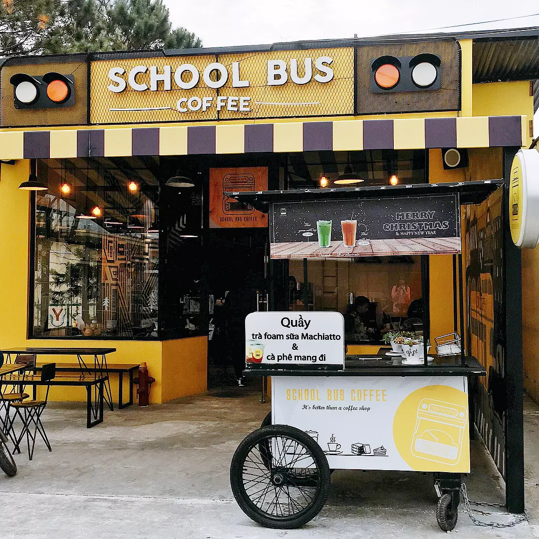 trang trí quán cafe ấn tượng