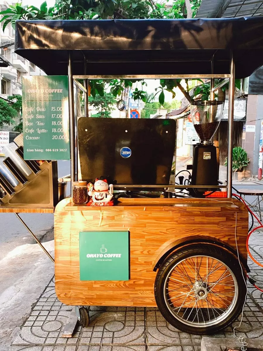 xe lưu động cafe mang đi