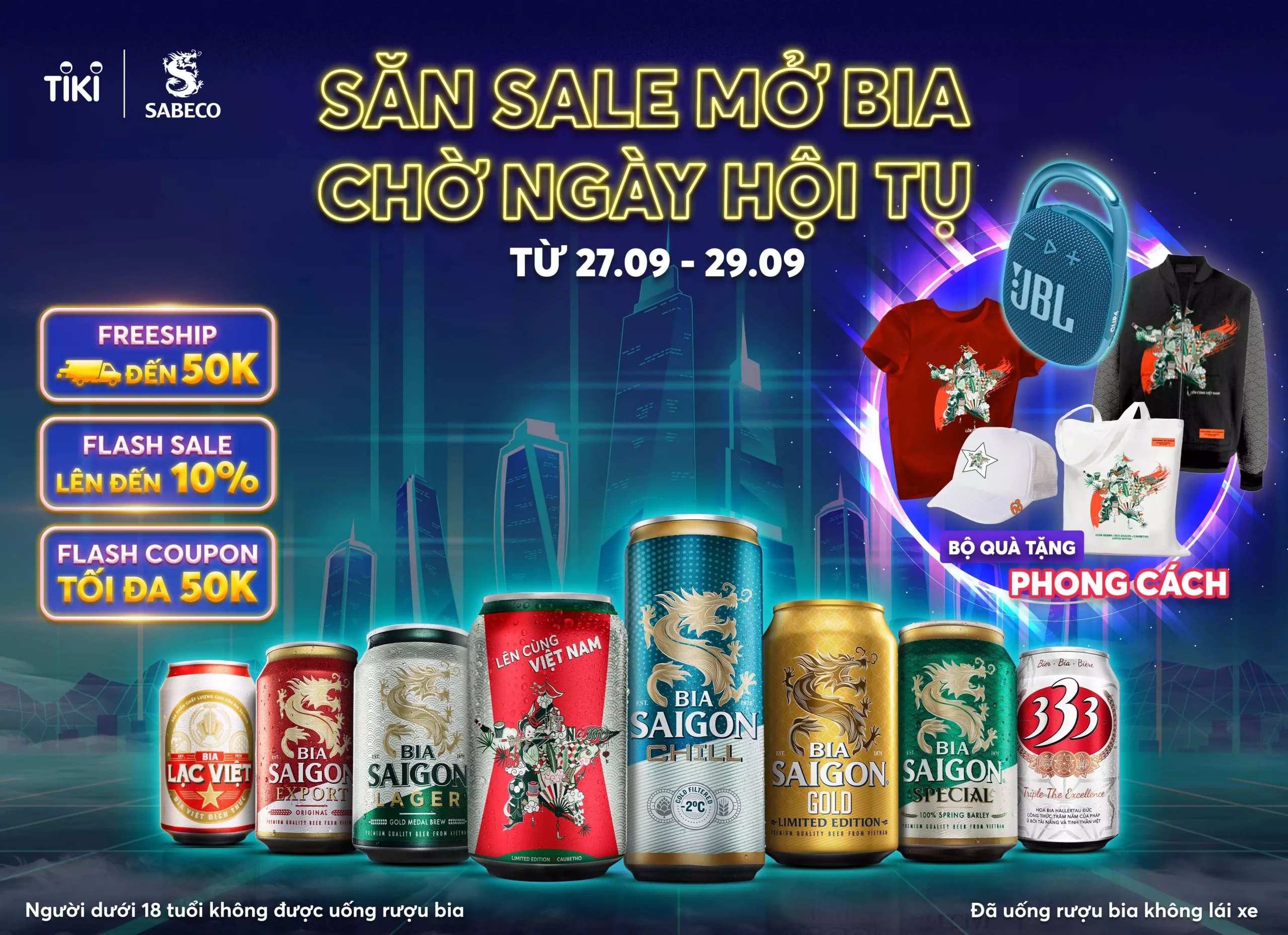 sabeco kết hợp với tiki