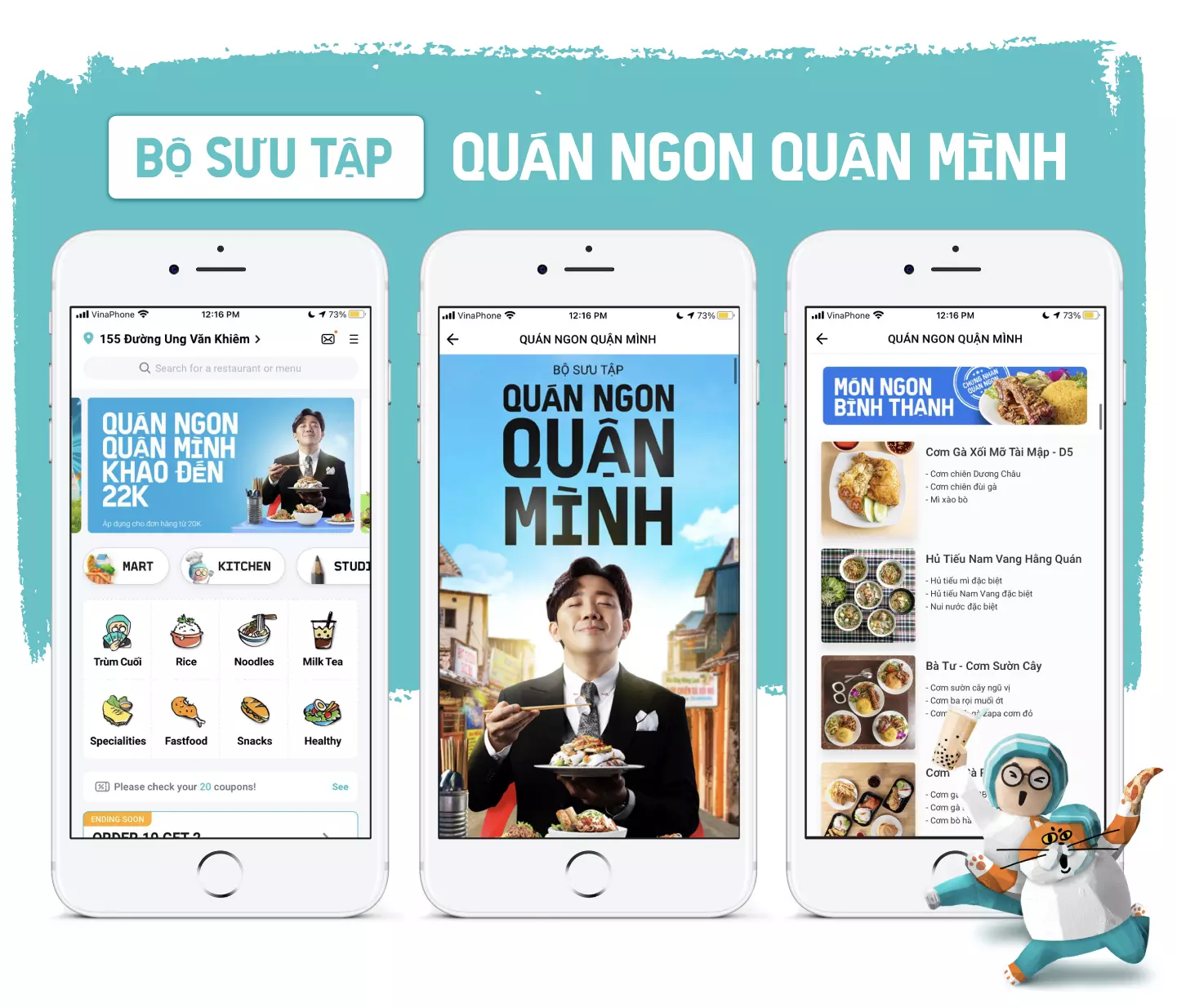 bộ sưu tập quán ngon quận mình