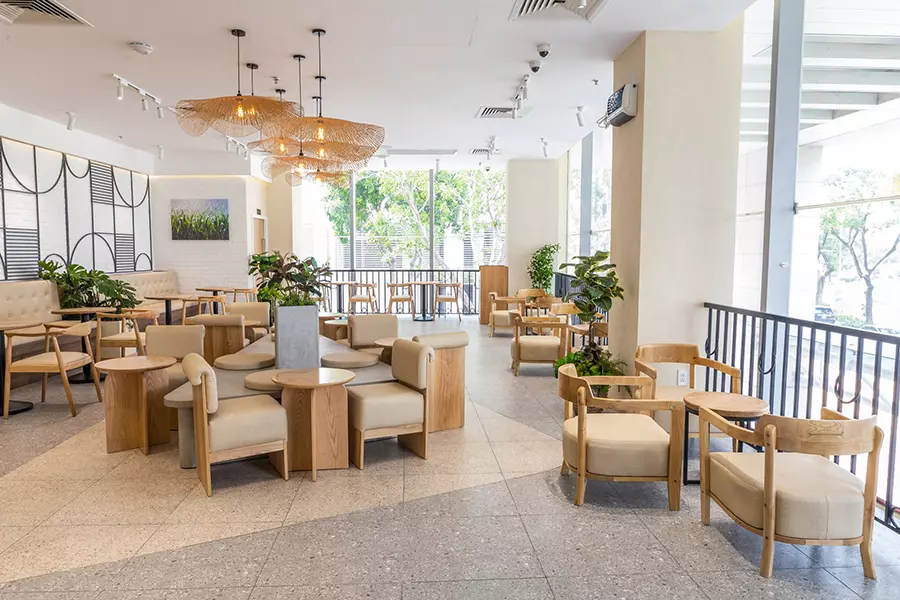 không gian cửa hàng của gong cha