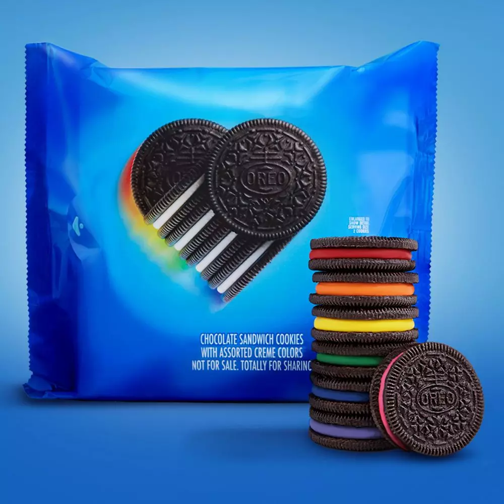 oreo màu sắc cầu vồng