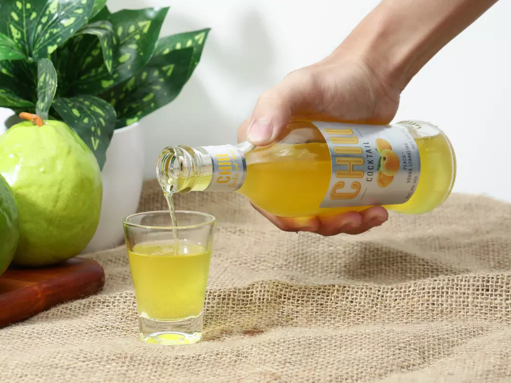 peach vodka sparkling