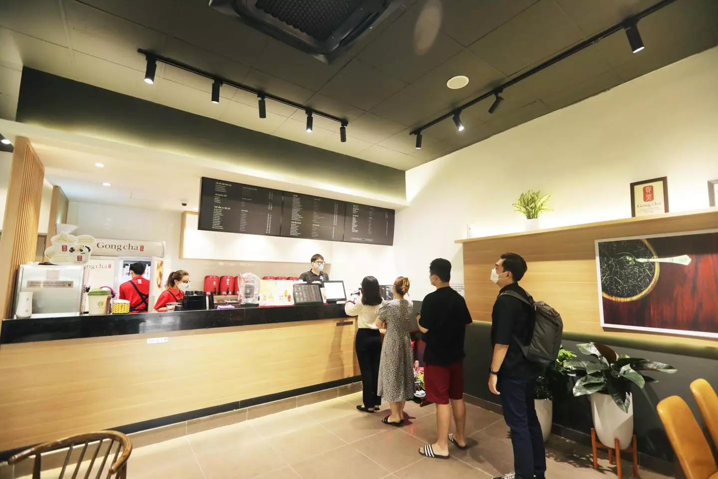 quy trình phục vụ của gong cha