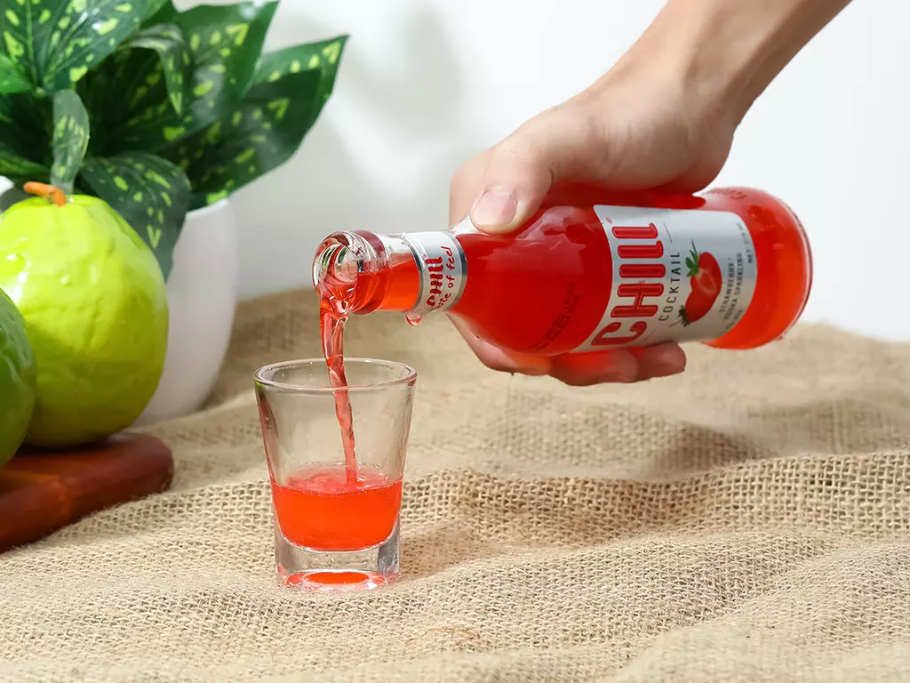 strawberry vodka sparkling