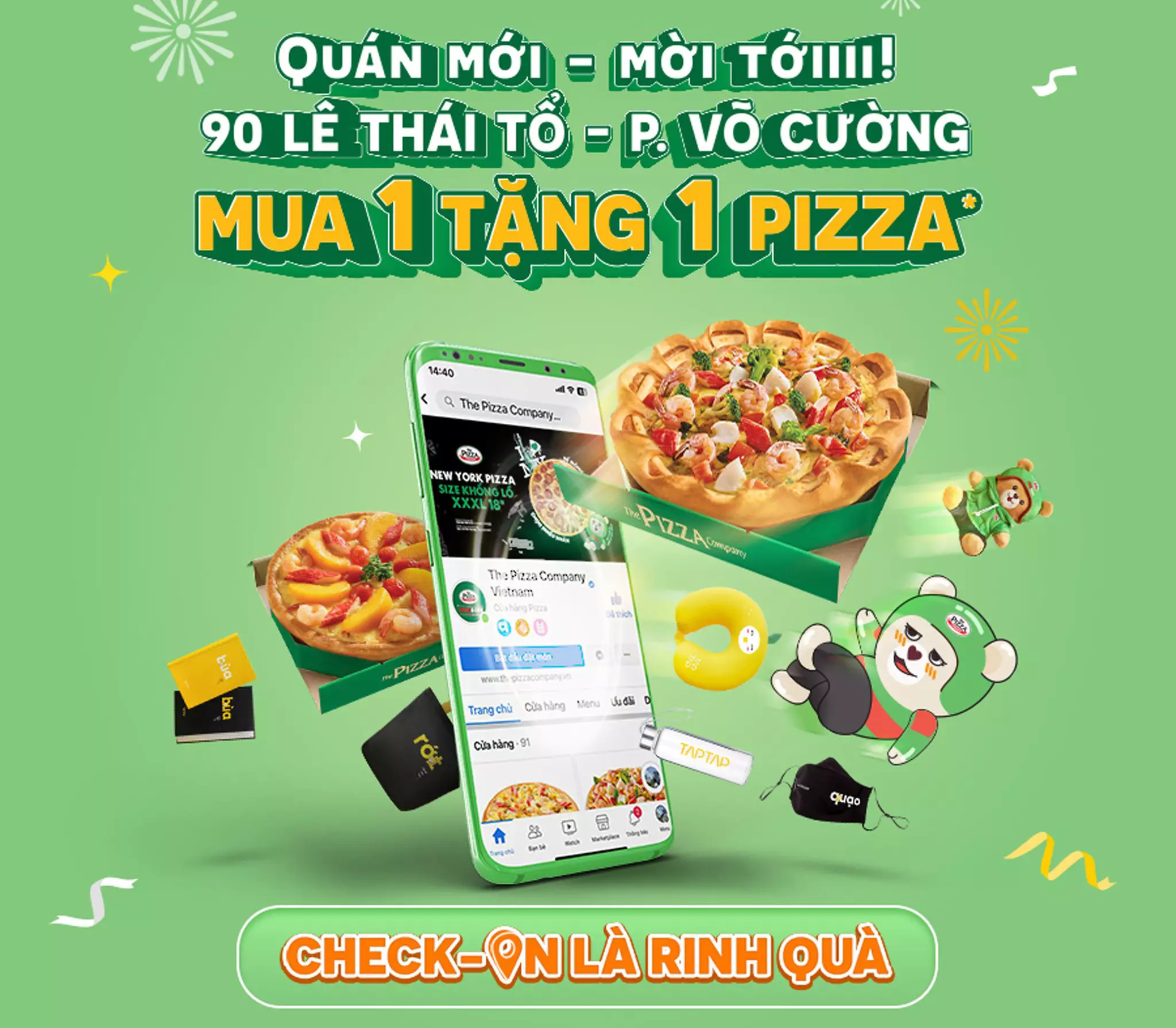 chương trình khuyến mãi của the pizza company