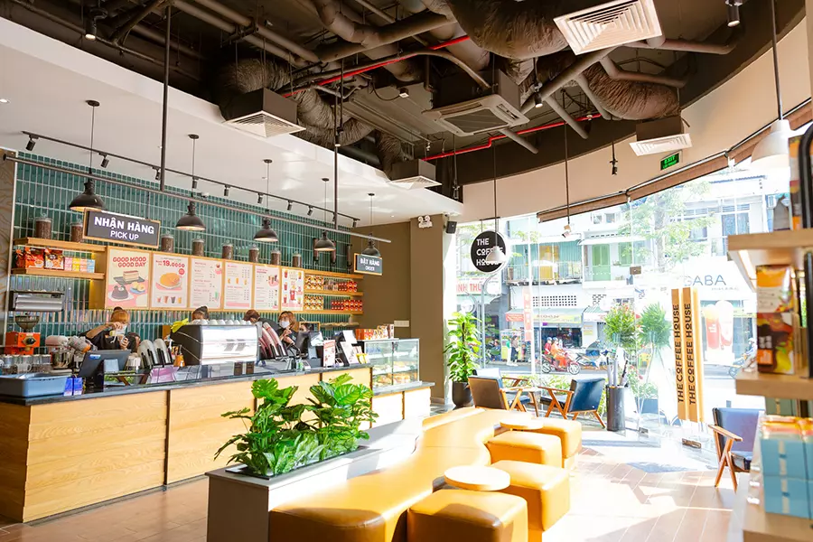 cửa hàng phân phối của the coffee house