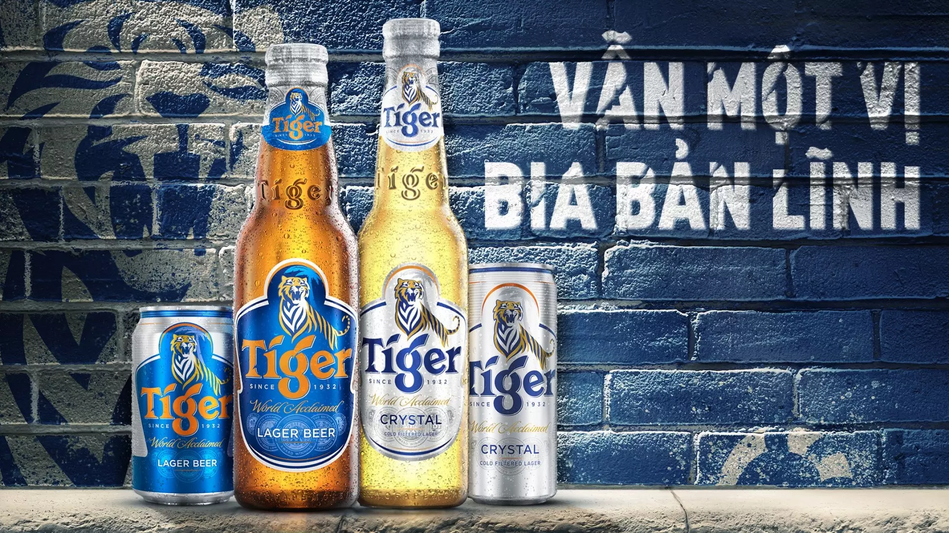 đa dạng bao bì bia tiger