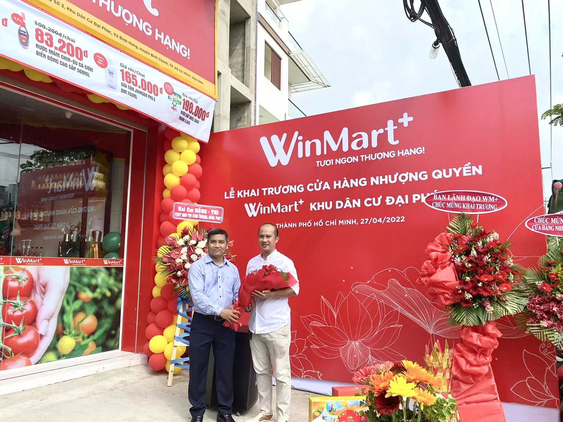 khai trương nhượng quyền winmart+