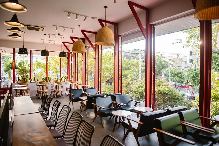 không gian quán the coffee house
