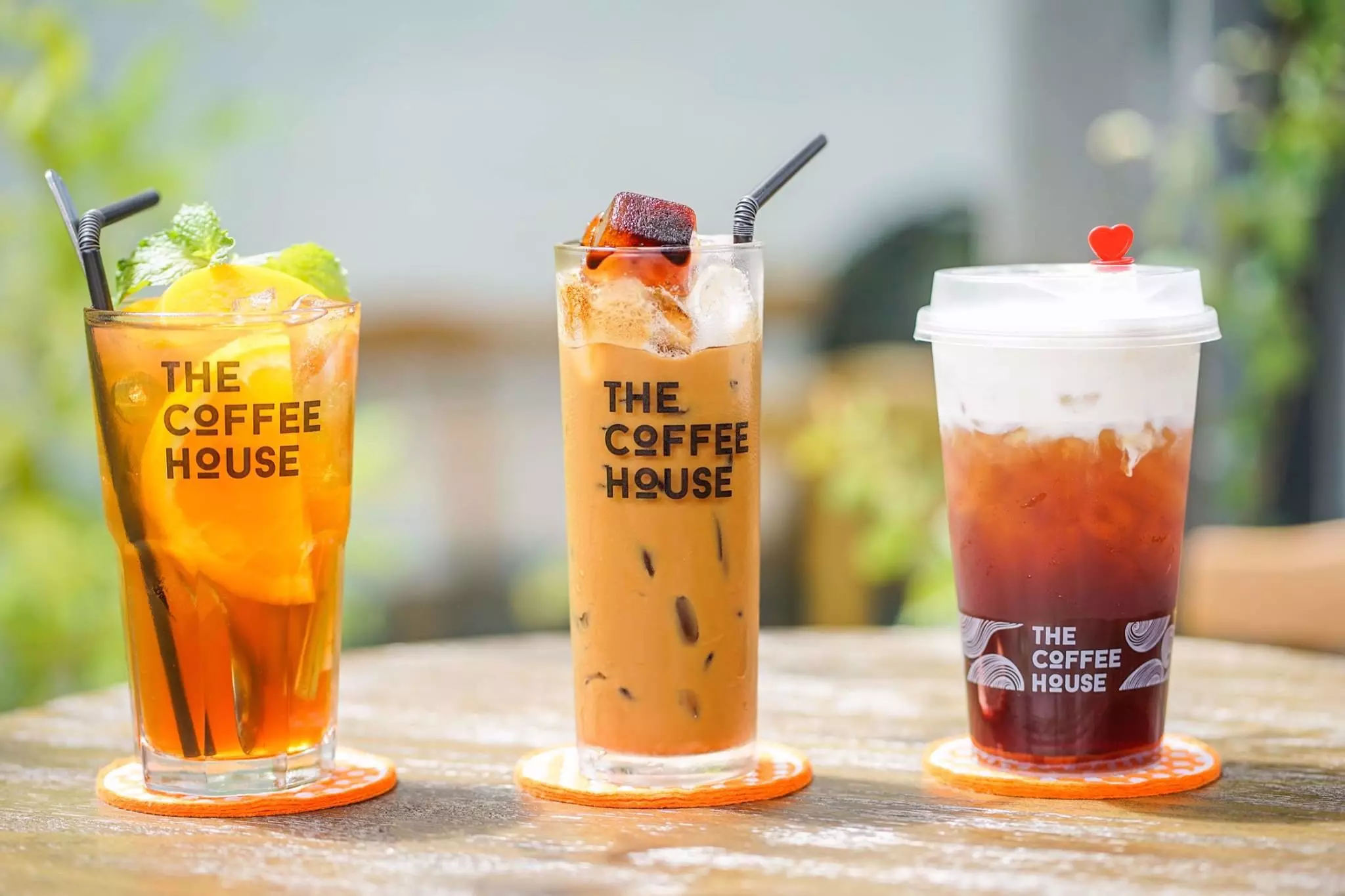một số loại đồ uống của the coffee house