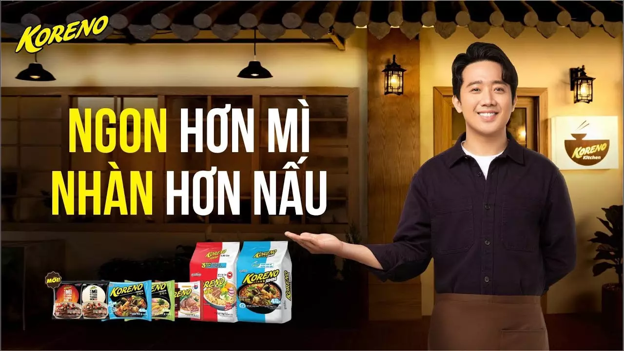 trấn thành đại sứ thương hiệu koreno