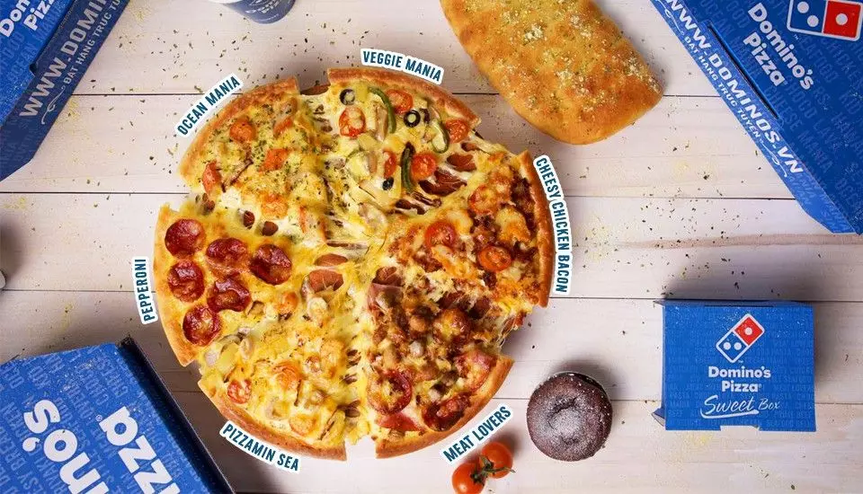 các hương vị domino pizza