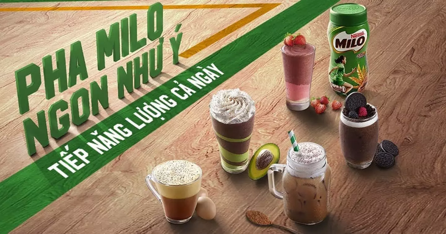 công thức pha milo tiếp sức năng lượng