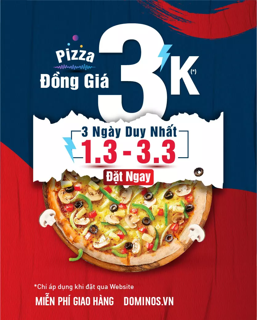 domino pizza đồng giá
