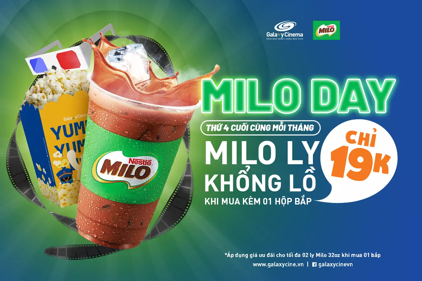 milo hợp tác với rạp phim
