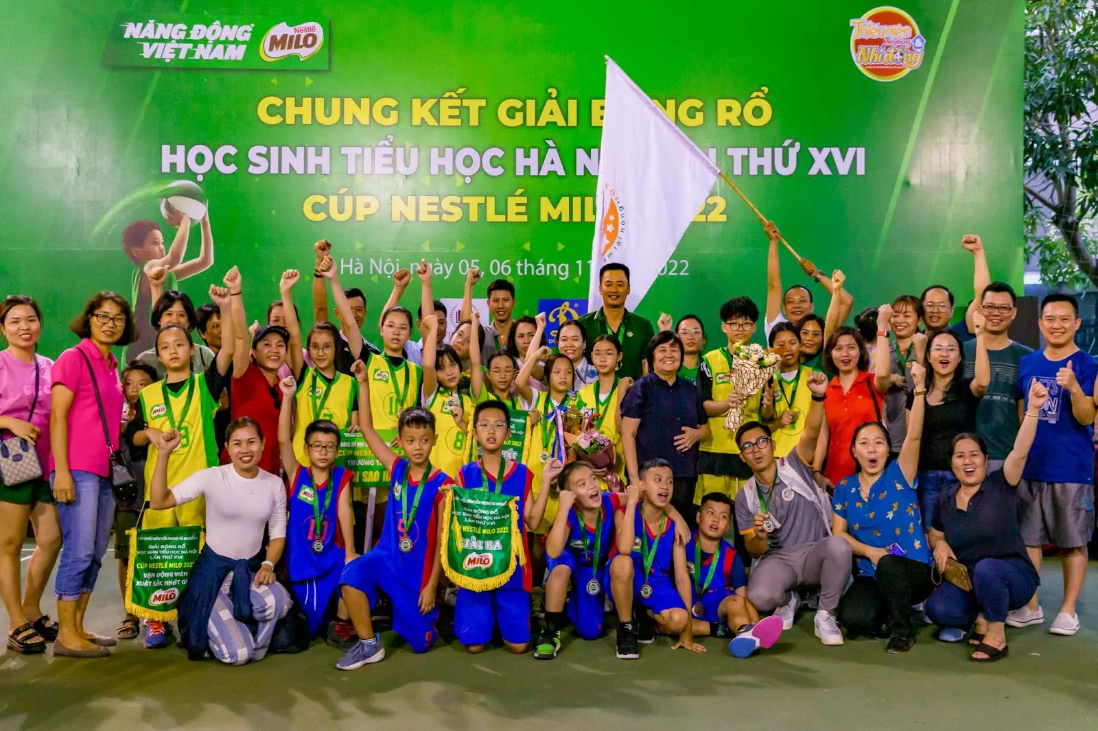 milo và giải bóng rổ cho học sinh tiểu học