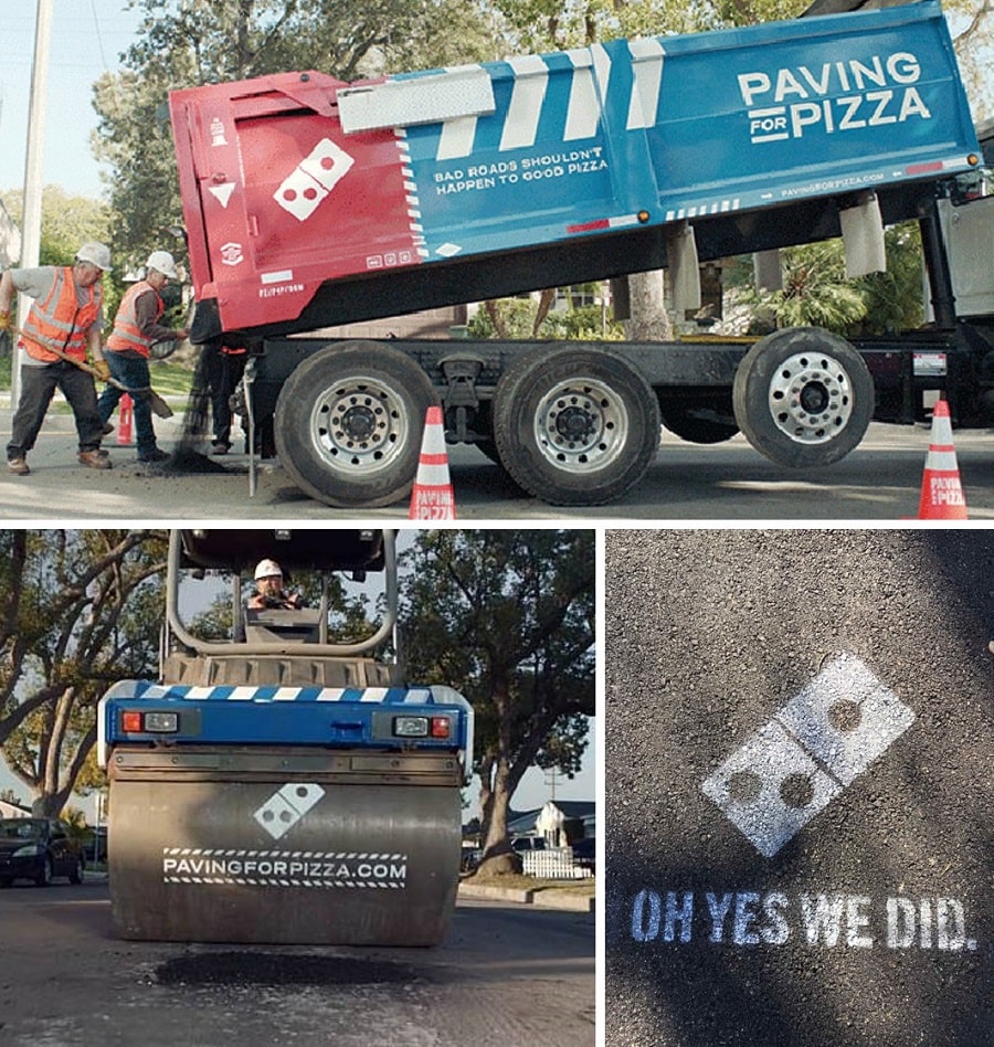 paving for pizza