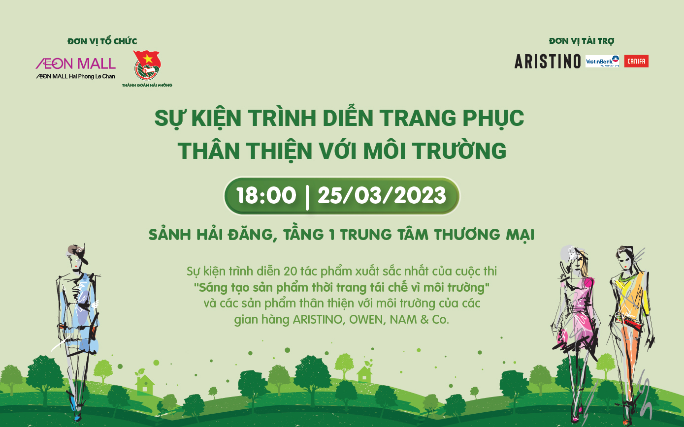 aeon đồng tổ chức sự kiện thời trang thân thiện với môi trường
