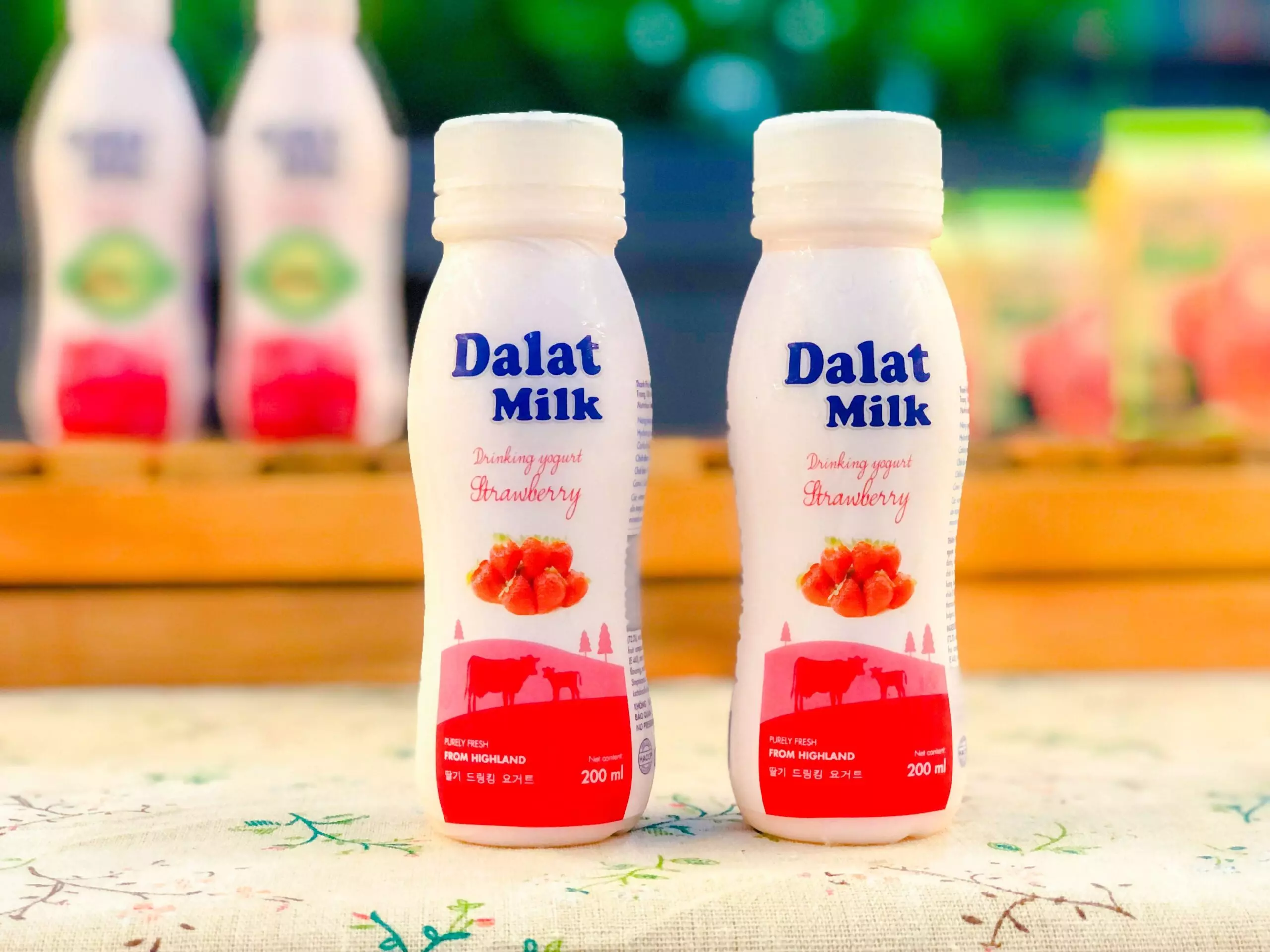 sữa dalat milk đóng chai